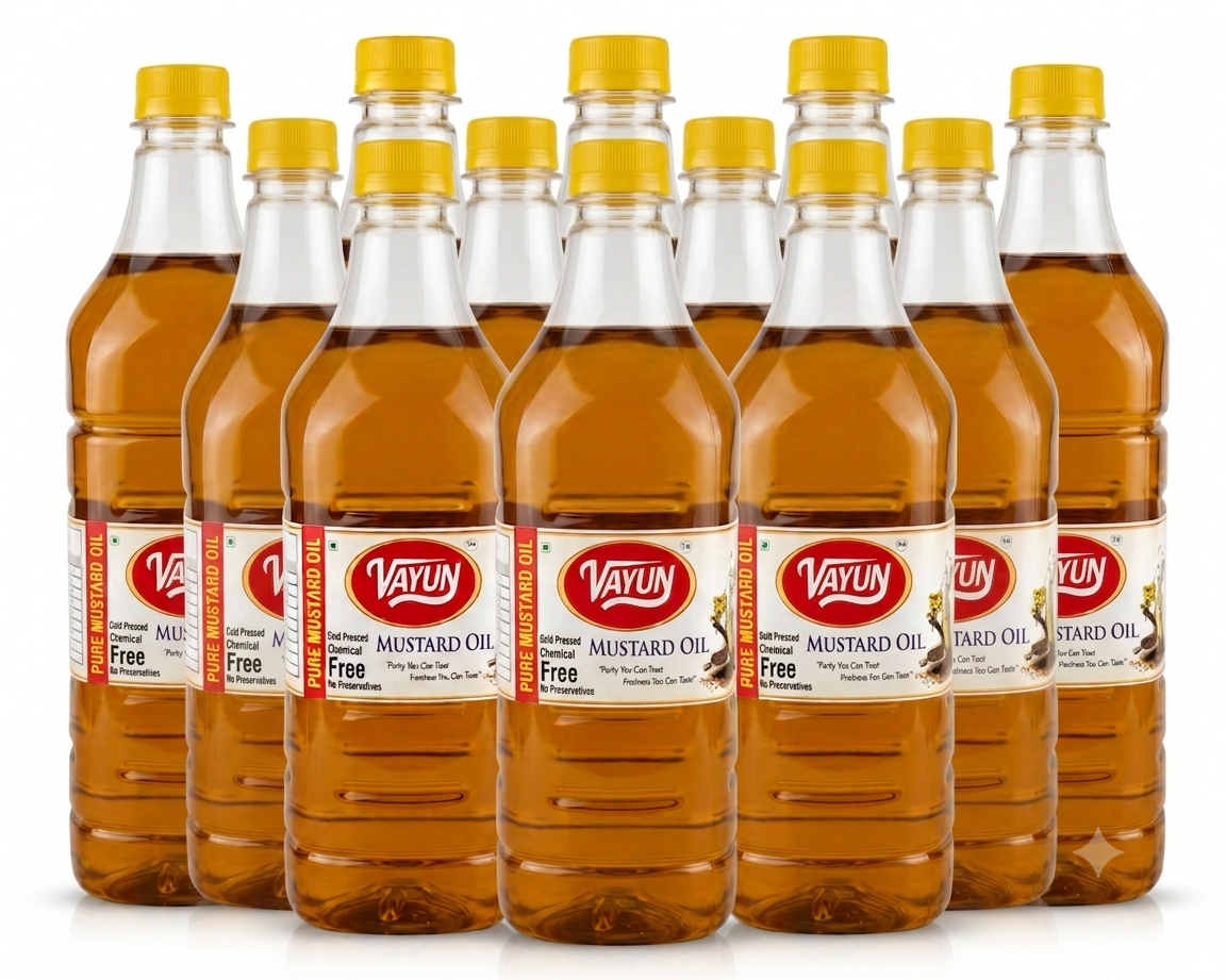 Mustard Oil | Single Cold-Pressed | 12 Litres